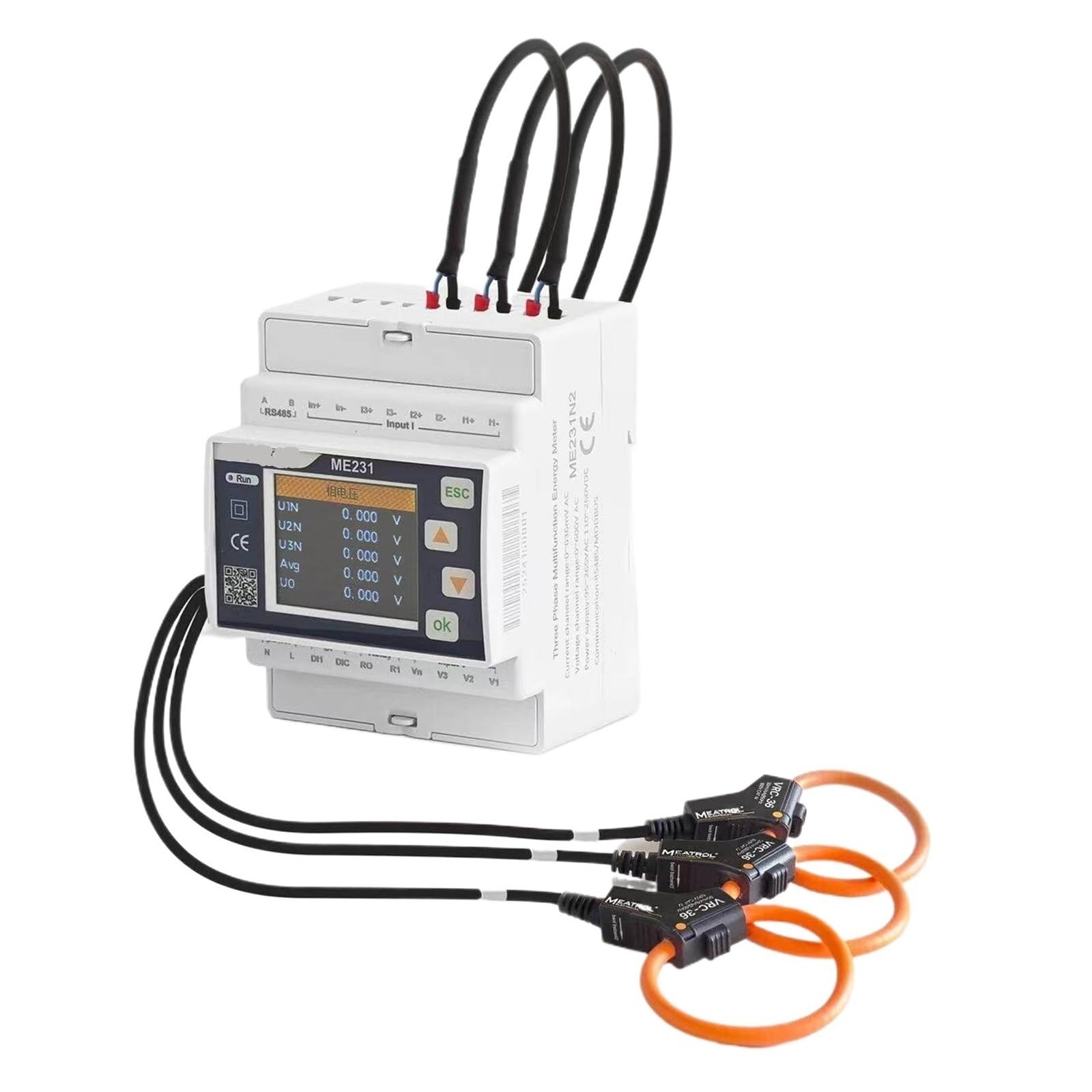 LNHHG Power Quality Analyzer ME231 Three-phase Electricity Meter For Measurement, Power Monitoring, And Harmonic(5 600A/36mm inner diameter)