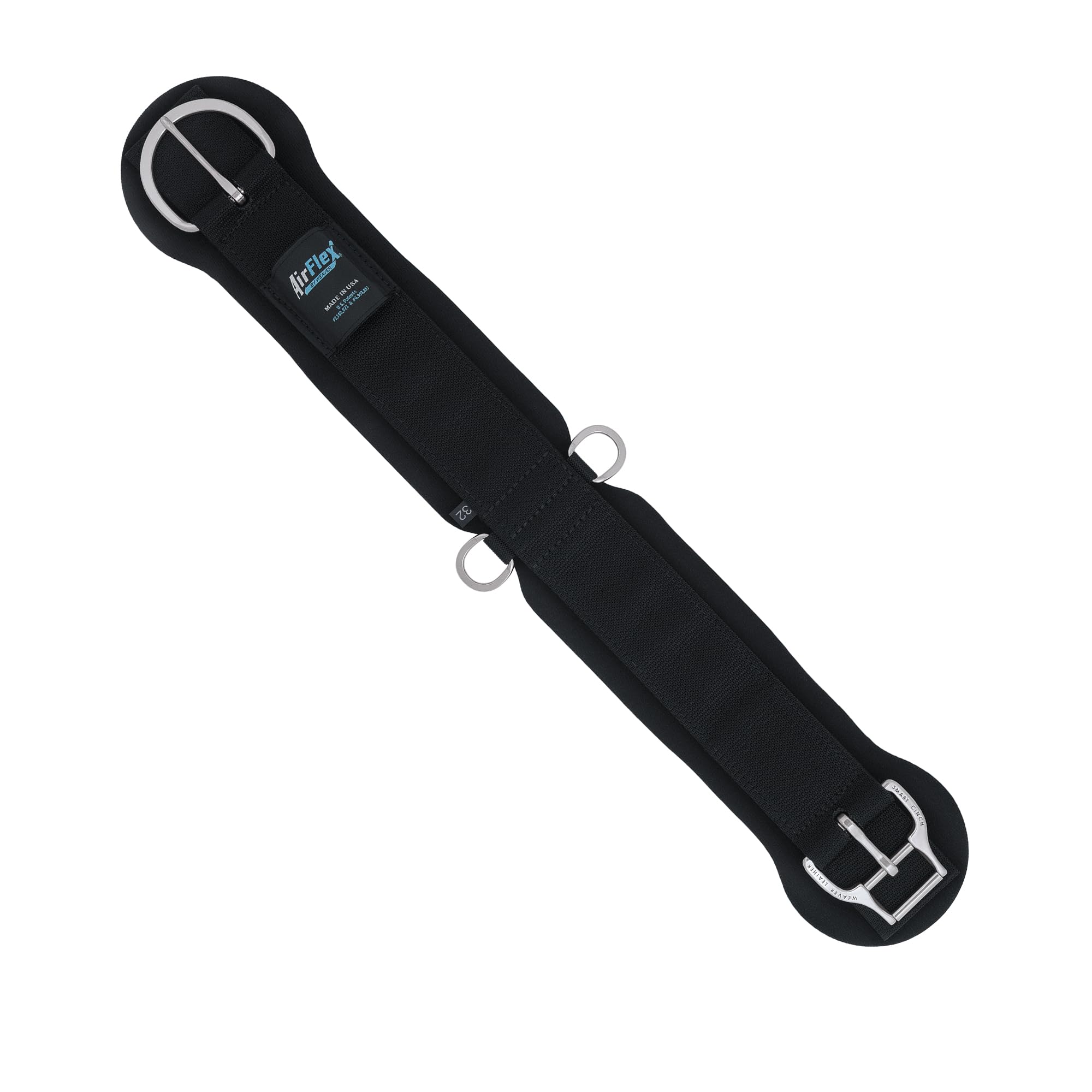 Weaver Leather Airflex Straight Cinch siyah, 34"