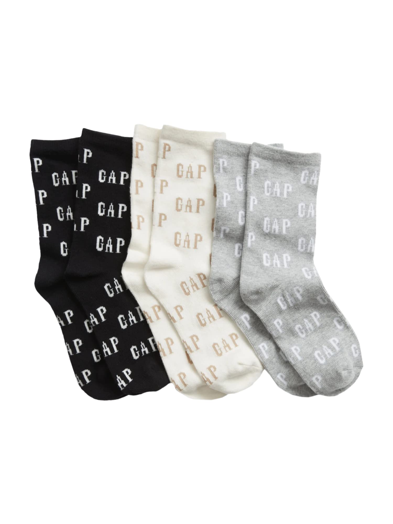 GAPBoys' Original Teddy Crew, 6-Pack Kids Socks, Soft & Stretchy, Comfortable