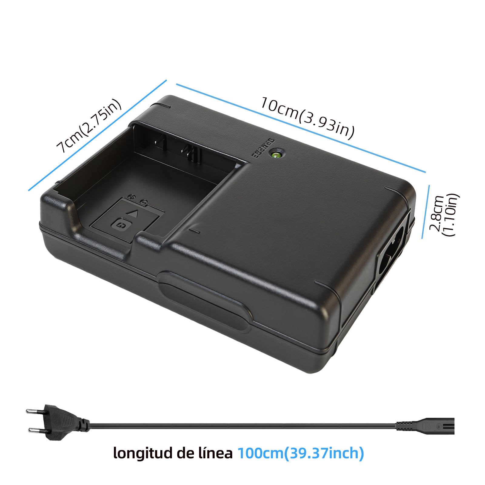 NP-BG1 NP-FG1 Cargador Compatible con Sony DSC-W100 W120 W150 W220 W80, DSC-T20 T25 T100, DSC-H3 H7 H9 H10 H20 DSC-H50 H55 H70, DSC-HX9V HX5V HX7V