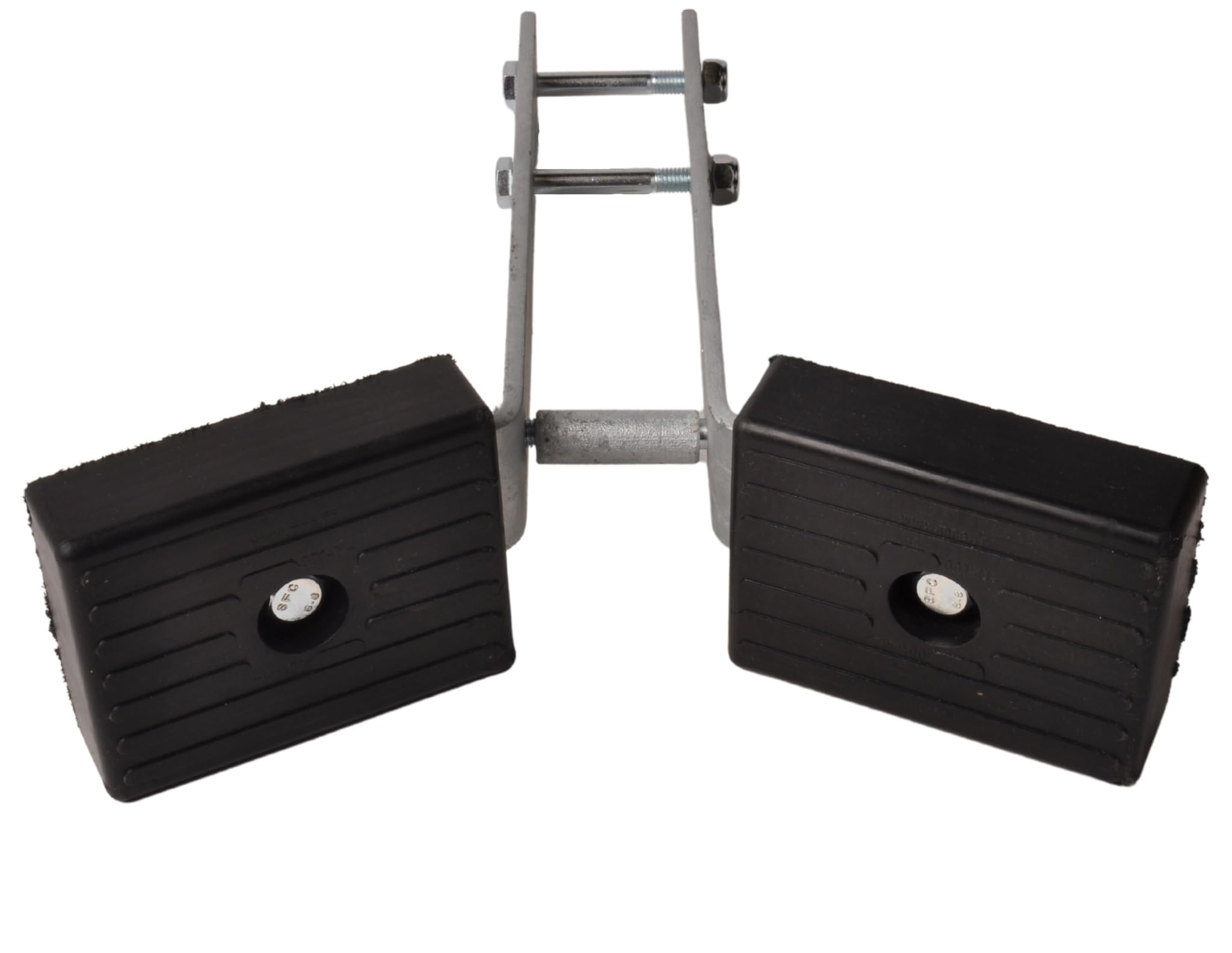 Patin d'étrave pour remorque Bateau. Lot de 2 butées. 130x100x36mm. Haute qualité Fabrication Française