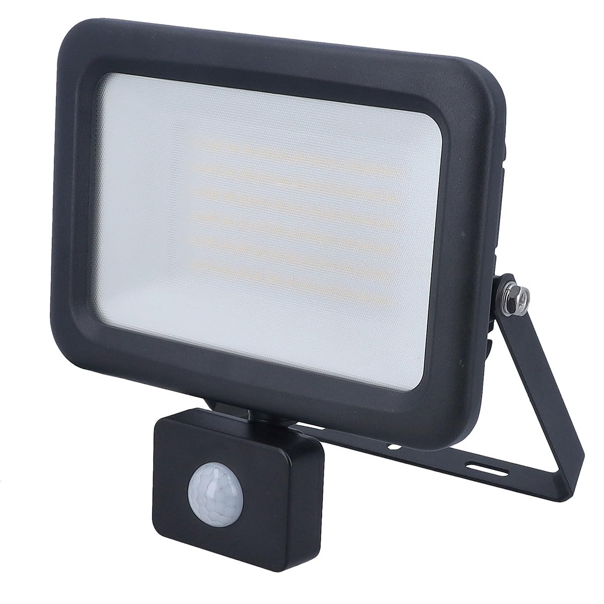 as - Schwabe Optiline LED Strahler mit Bewegungsmelder 50W 6000 Lumen - 4000K - über 40.000 h Lebensdauer - Abstrahlwinkel: 120° - 15 cm Leitung mit Schnellanschlussadapter - Außenleuchte IP44, 46671