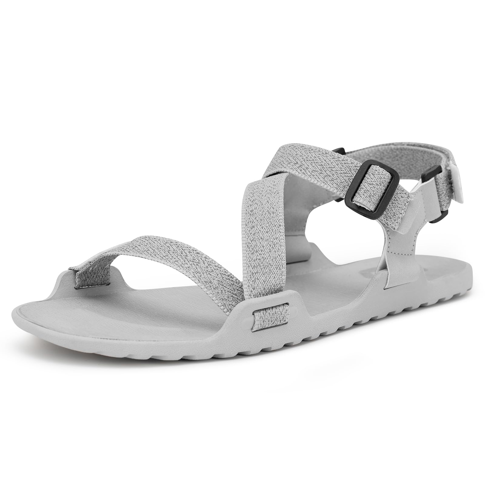 Pulltop Men's Wide Barefoot Sandals Minimalist Zero Drop Ultralight  Trail Running Hiking Sandals Adjustable