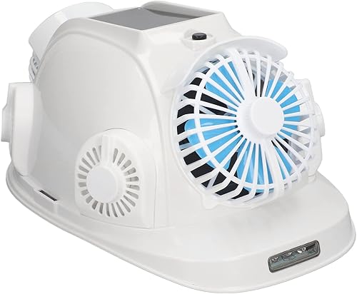 Casco solar de construcción, doble aire acondicionado, refrigeración de 6 ventiladores, circulación de energía eólica, casco de trabajo con luz para