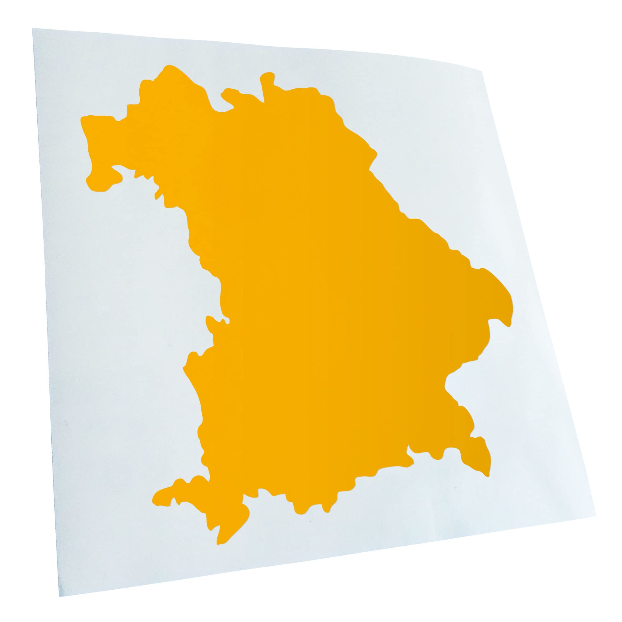 Kiwistar - Car Sticker - Yellow - 30 x 27 cm Bavaria Germany Silhouette - Rear Window Car Sticker Weatherproof for Car Truck Moped Truck - Sticker Exterior Self-Adhesive Tuning Accessories for Windows