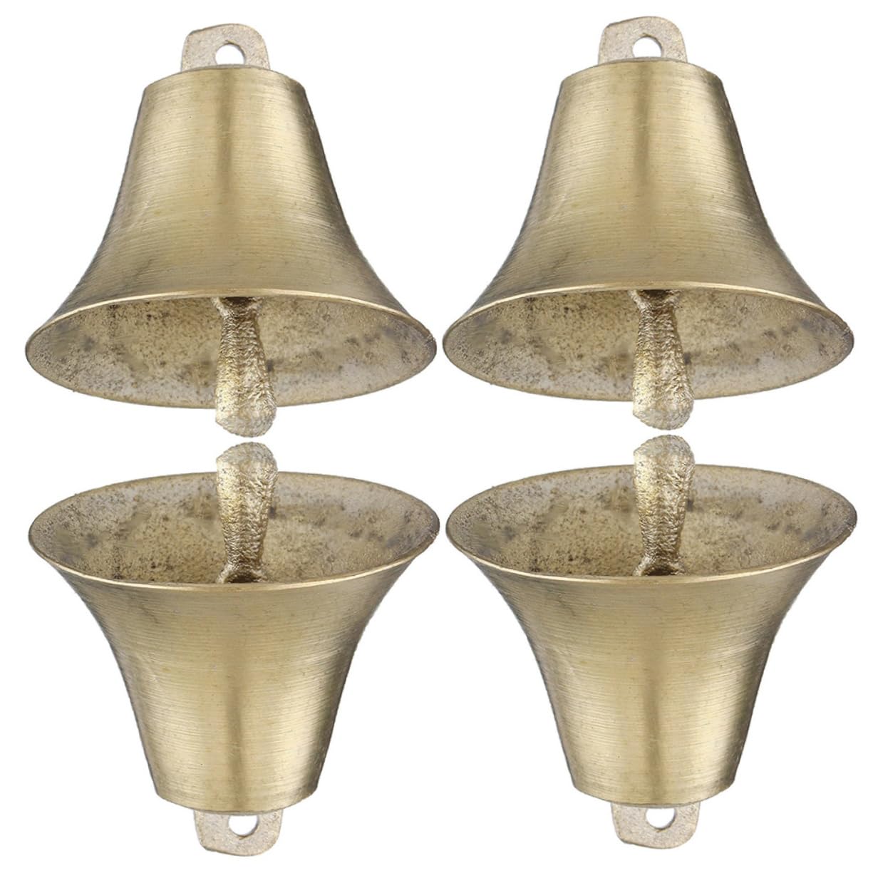 8pezzi Campane Antifurto Per Animali Rame Campanelle Vintage Per Bestiame e Accessorio Decorativo Per Fattoria e Pastorizia