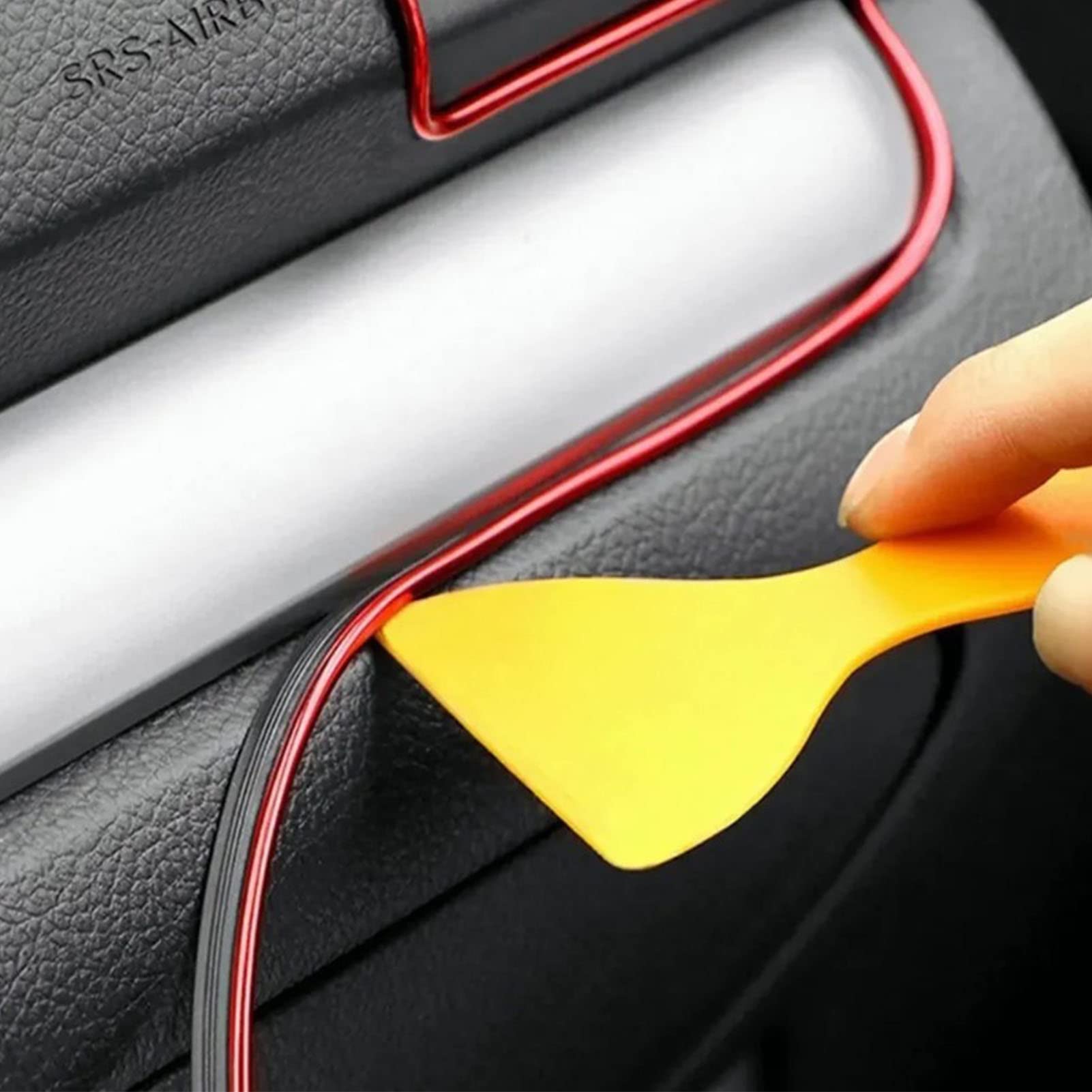 Ruban LED Ambiance Rouge Pour Voiture - Éclairage Intérieur Sous Tableau De Bord, Installation Facile - 8