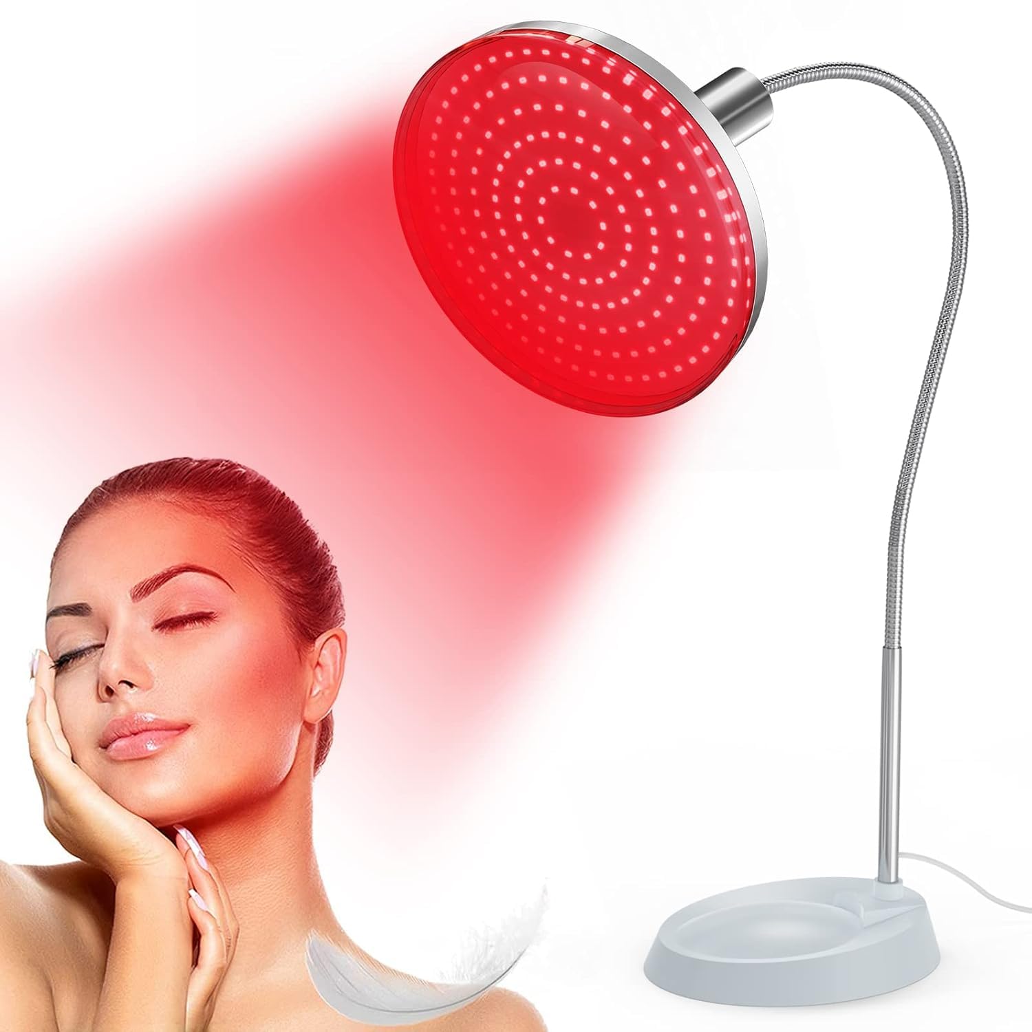 Bequest Red Light Therapy For Body, 660Nm Deep Red Light Therapy Device With Stand, Led Red Light Lamp For Face, Skin, Muscle Pain Relief Skin care at home.