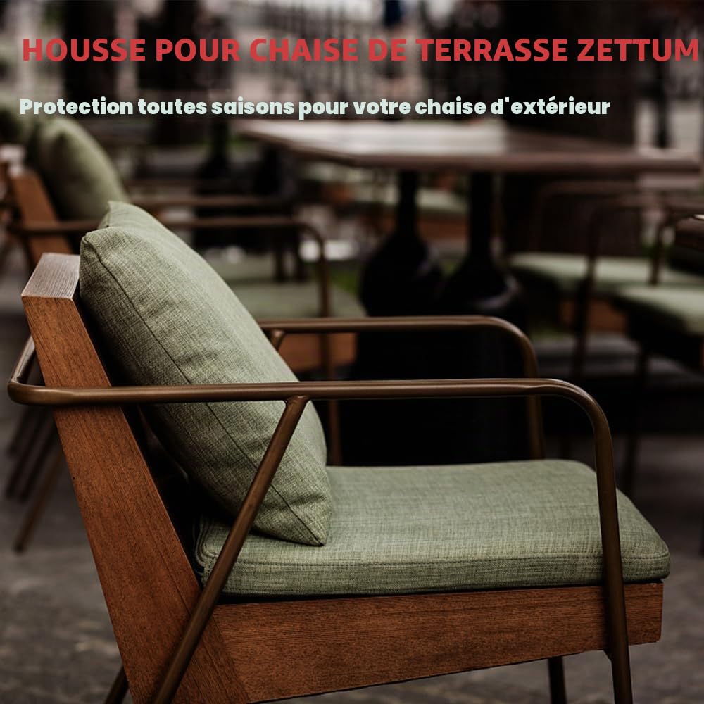Zettum Housse imperméable et résistante à l'hiver - Polyuréthane Oxford 600D anti-UV - Meubles de jardin - 71 x 91 x 80/120 cm