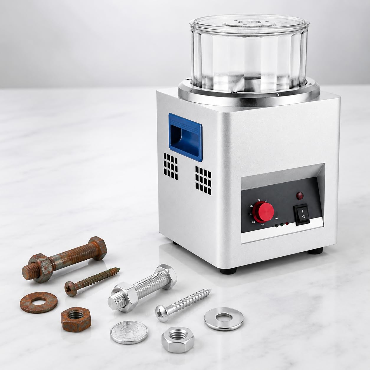 Polerka do biżuterii, magnetyczny kubek z kontrolą czasu, mini diamentowe narzędzie do skutecznego polerowania biżuterii, wydajna i kompaktowa konstrukcja