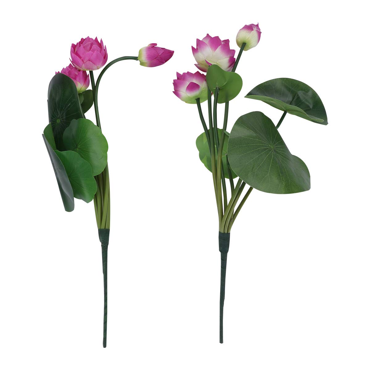 VALICLUD 2pcs/ Pack Artificial Flower Fake Lotus Ornament Silk Flower Plant for Home Store Party Festival Decor (Purple)