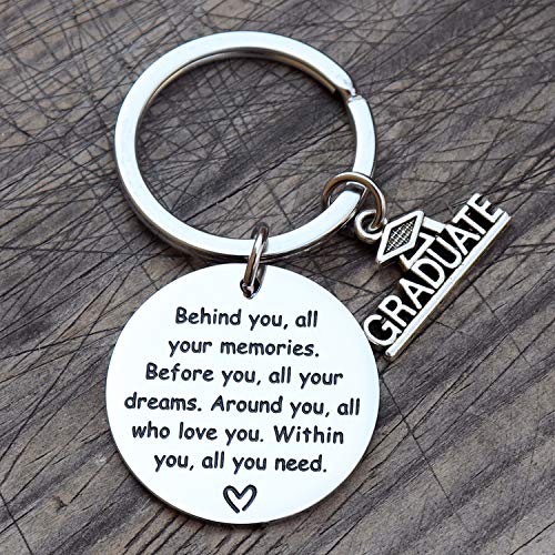 Graduation Gifts for Women Men, Behind You All Your Memories Inspirational Graduates Gifts