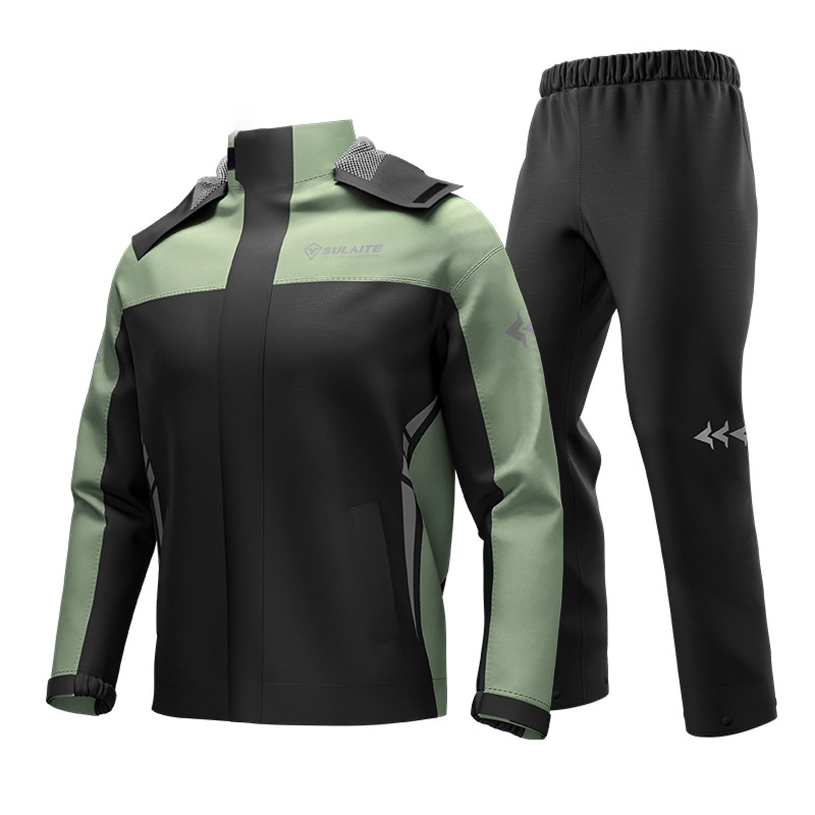 Traje De Lluvia Para Hombre, wodoodporne spodnie Conjunto De Chaqueta Y De Lluvia Traje Wodoodporne, odblaskowe, motocyklowe