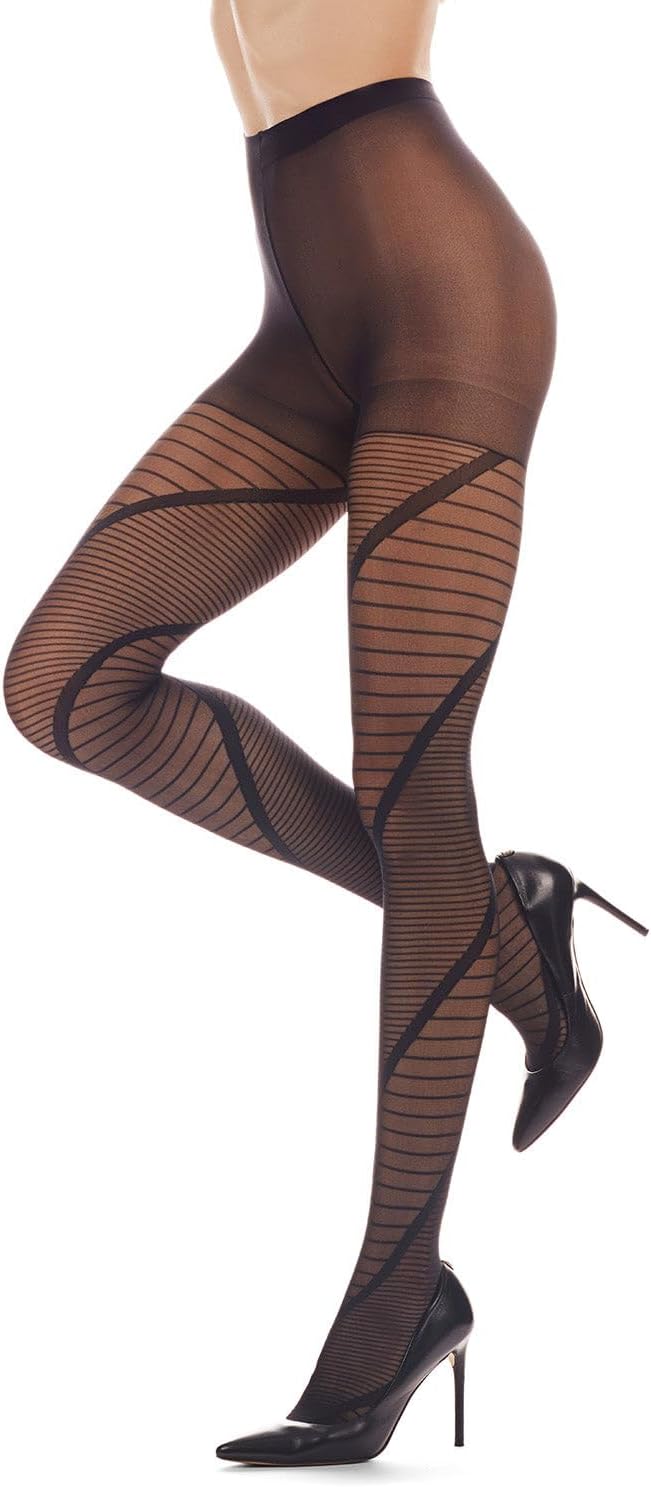 MeMoi Spiral Staircase Sheer Netted Tights