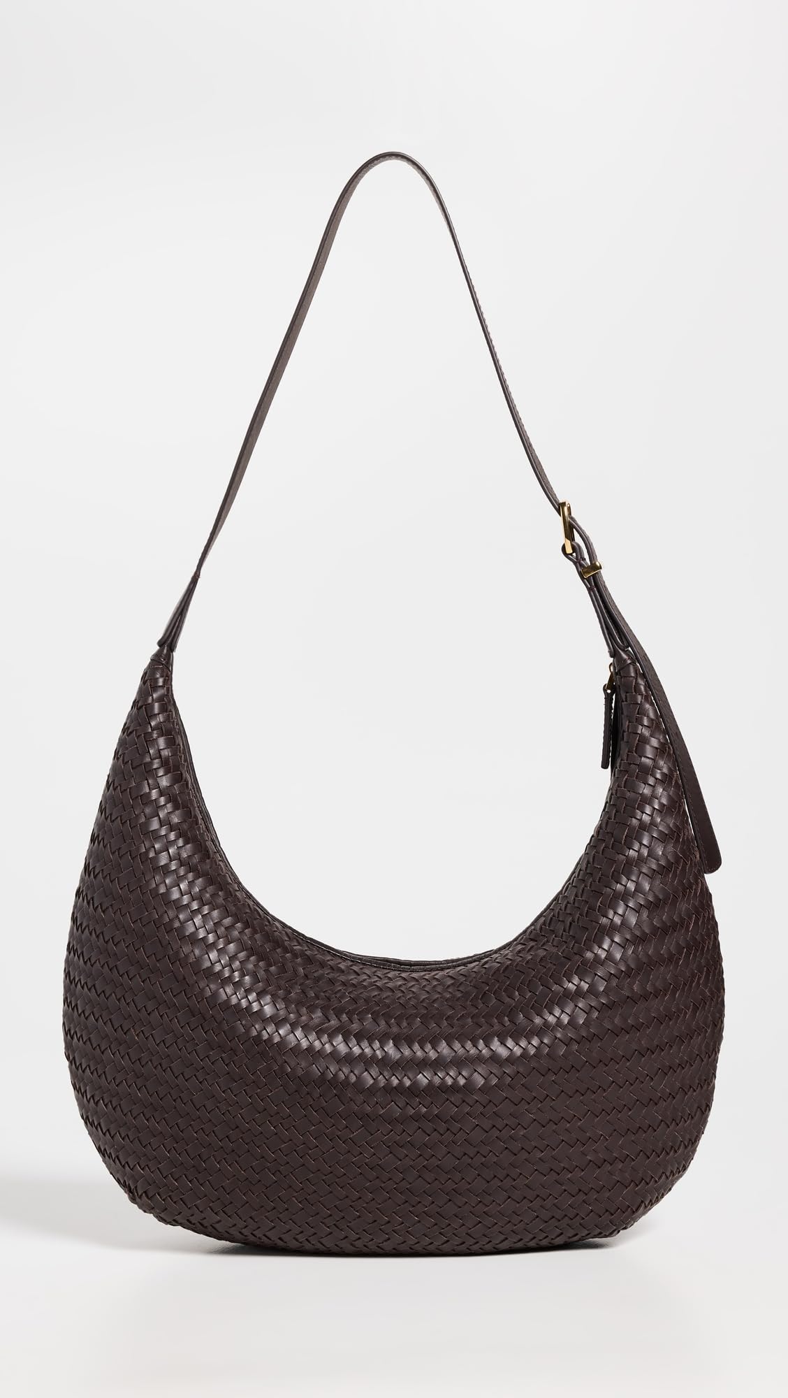 Madewell Women's Essentials Slouch Hobo Woven, Coffee Bean, Brown, One Size