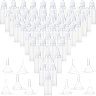 200 Pcs 15ml Plastic Dropper Bottles Plastic Eye Dropper Bottle Empty Squeezable Eye Dropper with Screw Cap Liquid Dropper Bottles with 10 Funnels for Eye Drops Oils Paints Saline Solution