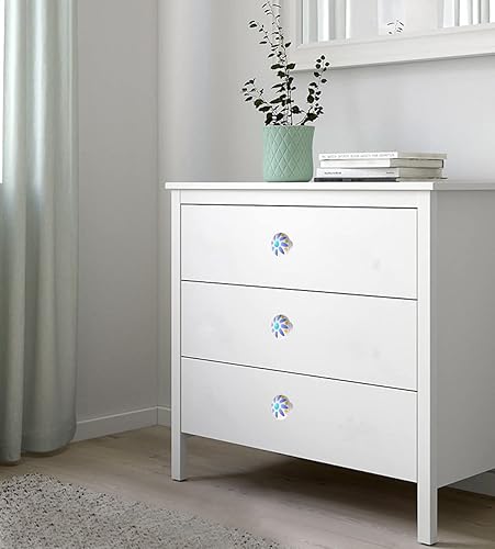 Vista 74 de HUAMULAN 15 pomos de cerámica brillante con botón redondo de hongo, vestidor, tiradores vintage, manijas de puerta, armario, cajón, diámetro de 1.5