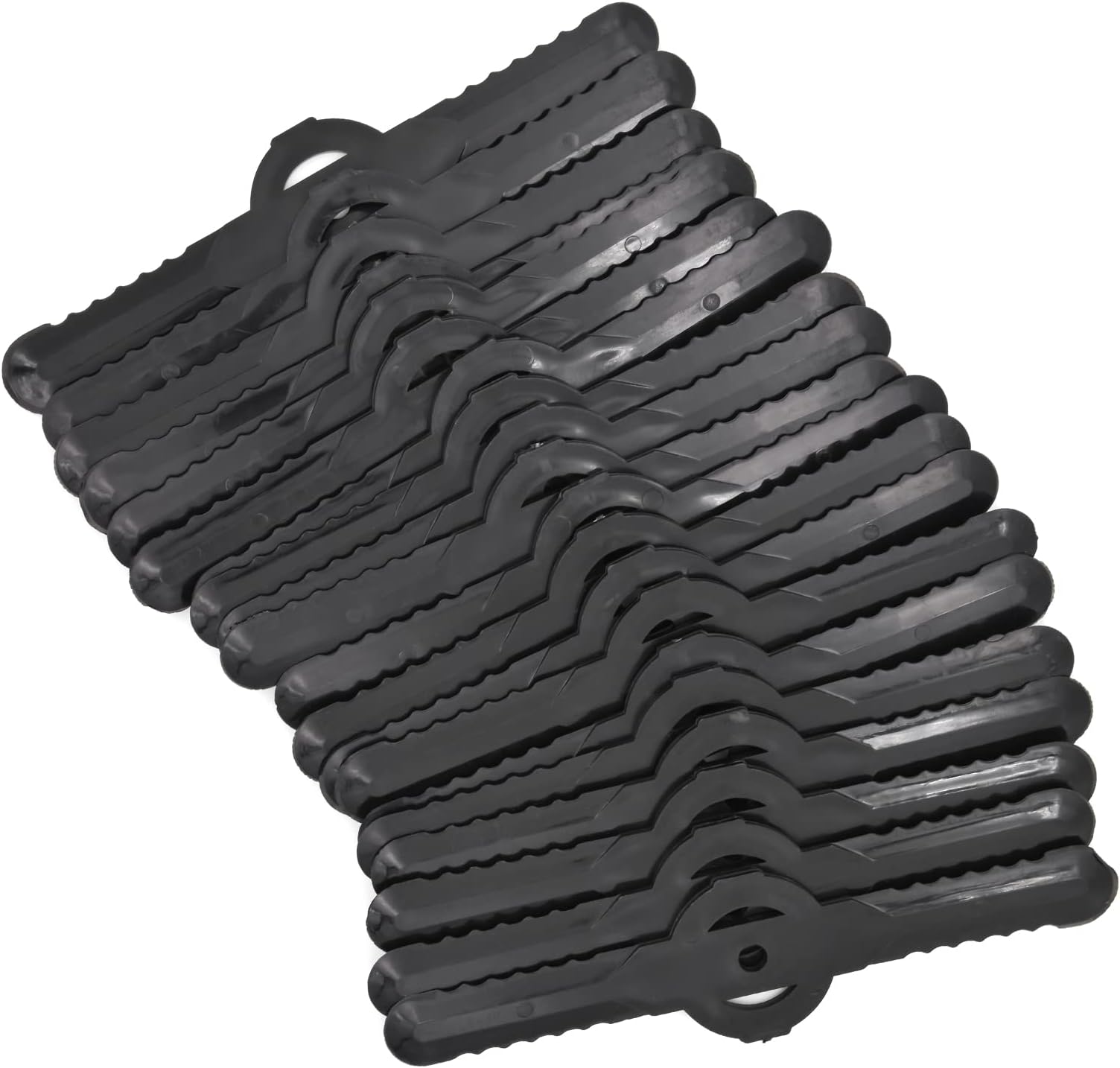 20 PCS Plastic Grass Strimmer Blades, 139mm Lawn Mower Blades Garden Mower Replacement Cordless Strimmer Cutting Blades (Black)