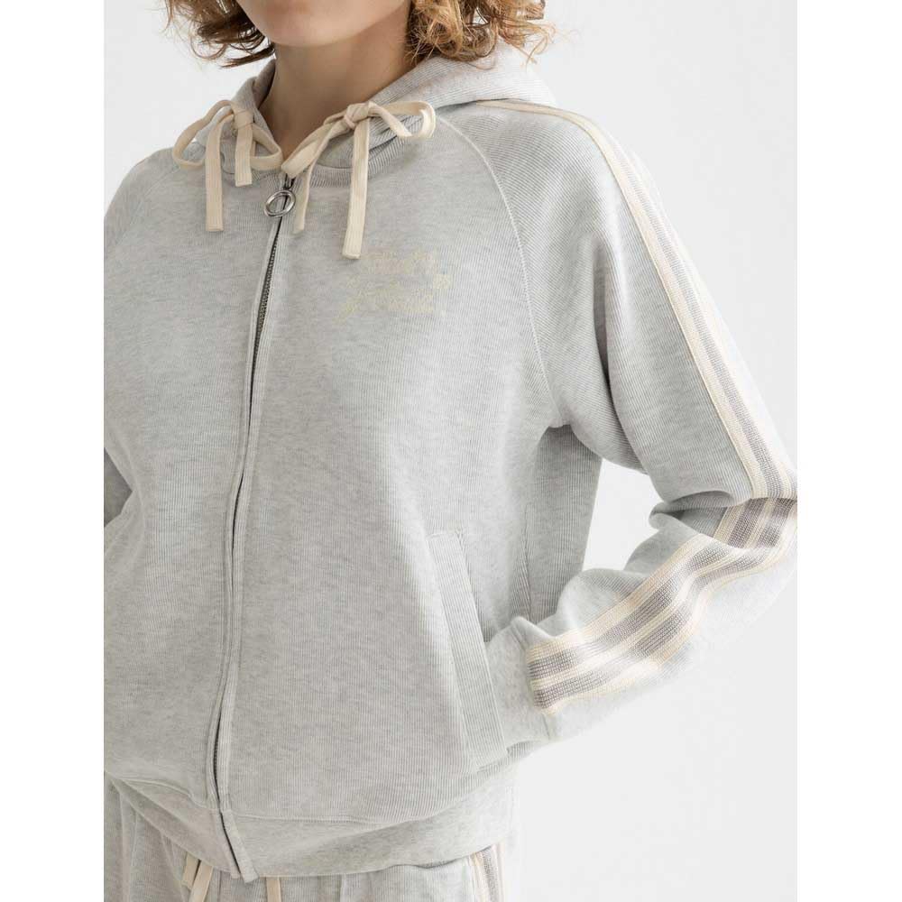 Scotch & Soda Zip Through Interlock Hoodie Sudadera con Capucha para Mujer