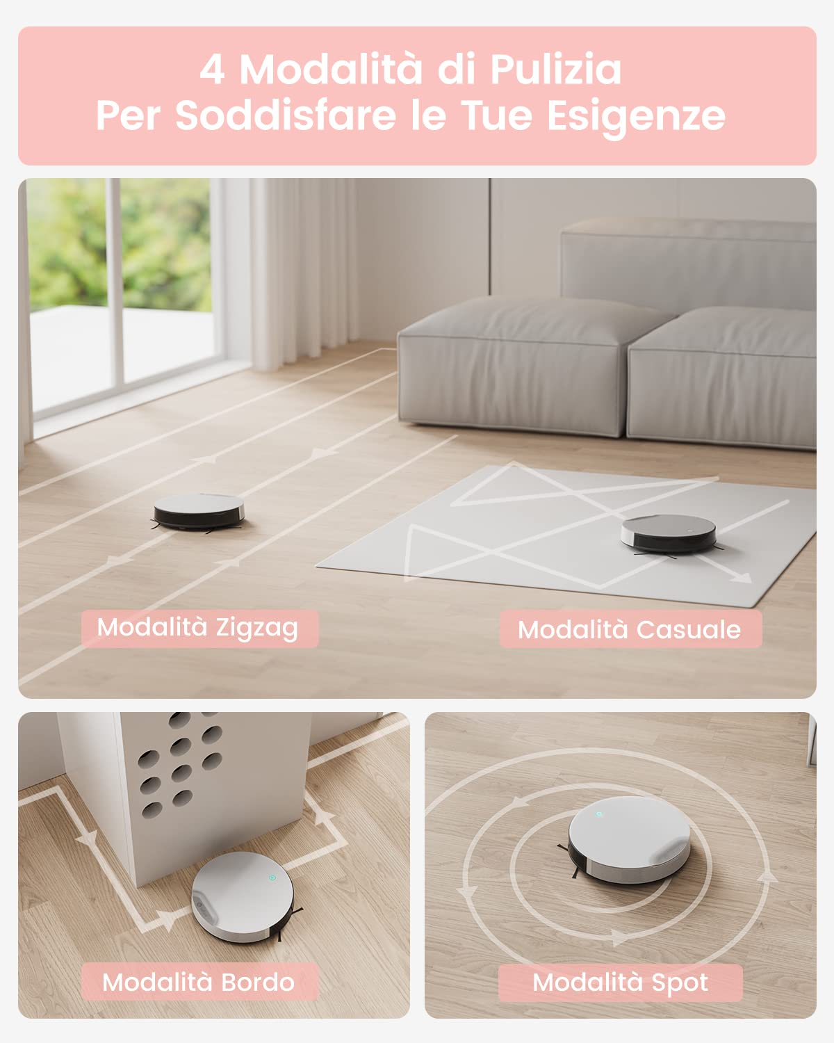 Sacchetti di ricambio per aspirapolvere robot Lefant M3/M3