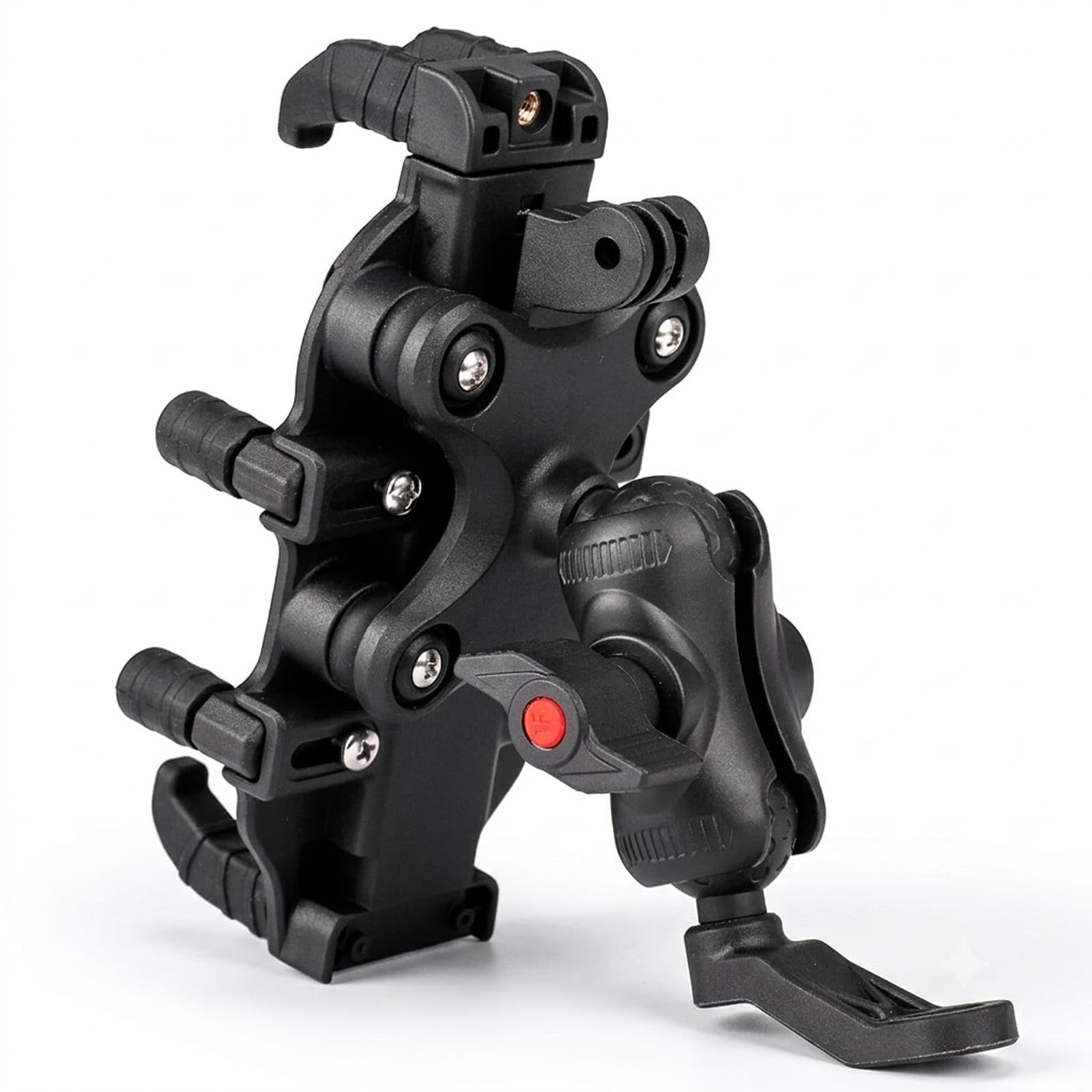 Soporte móvil moto con bloqueo mecánico rápido y rotación 360° para Scrambler Sled