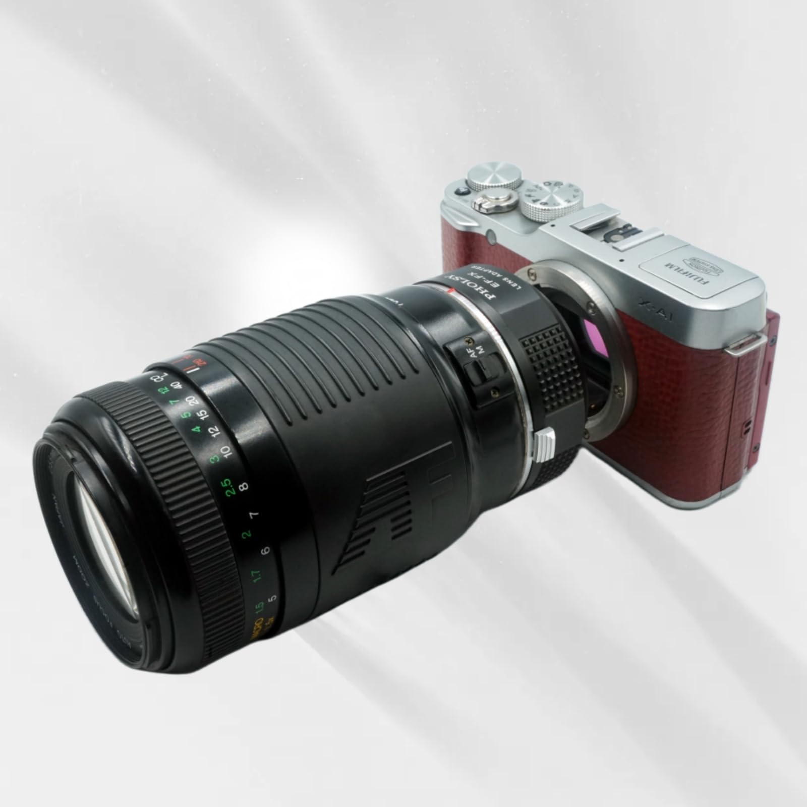 PHOLSY Bague d'adaptation Mise au Point Manuelle pour objectifs Canon EOS EF EF-S Mount et Appareil Photo Fujifilm X Mount, X-H2S, X-Pro3, X-T5, X-T4, X-S20, X-S10, X-T30II, X-E4 etc. EF vers FX