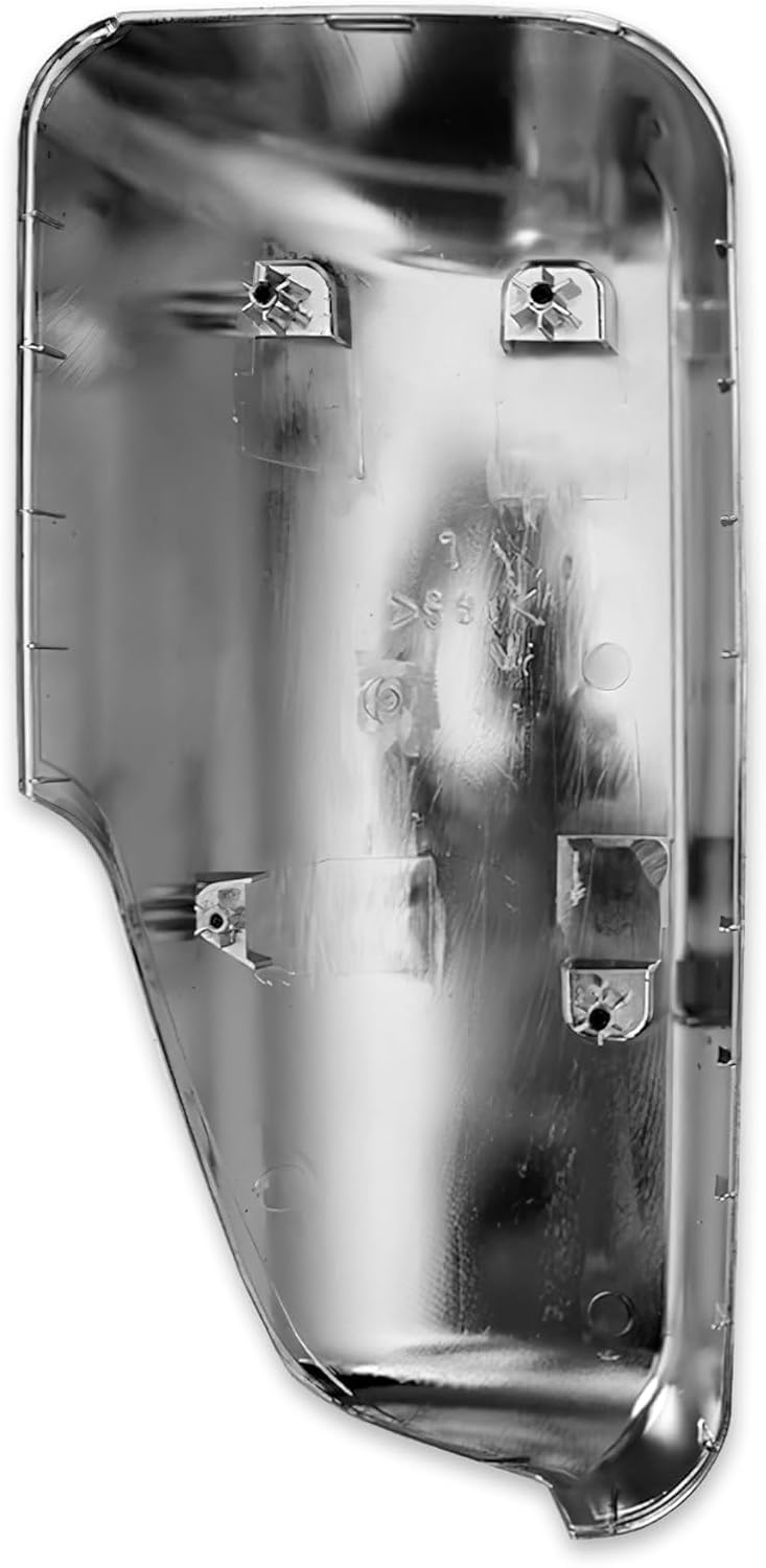 KOZAK Chrome Door Mirror Cover Left Driver Side Compatible with Freightliner Cascadia 2018+ PLUS Logo and KOZAK Reflective Vest