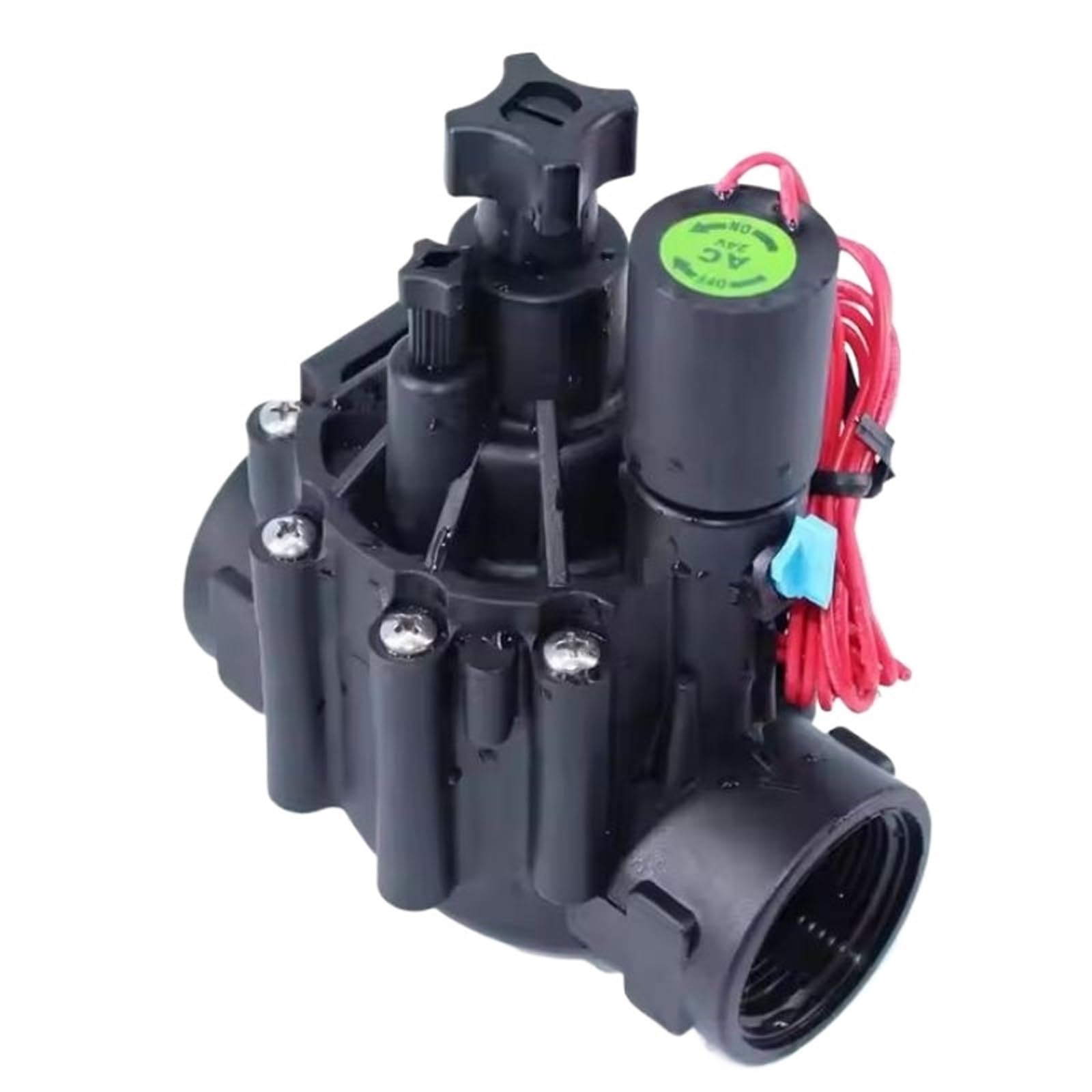 Elektrozawór do nawadniania 1-1/4", 220 V, 12 V, 24 V, blokada z regulacją przepływu (DC 12 V)