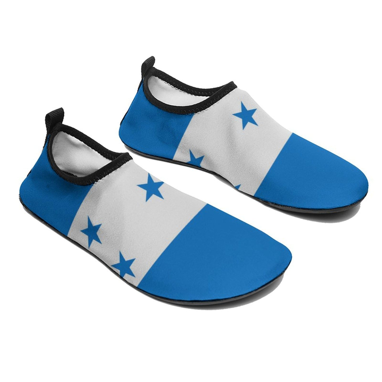 GeRRiT Honduras Flag Water Shoes for Women Men Quick-Dry Aqua Socks Swim Beach Barefoot Yoga Surf Pool Camping 9/10women,7/8men