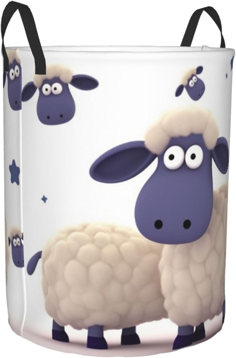Large Laundry Hamper Sheep Laundry Basket With Handles Freestanding Waterproof Clothes Hamper For Laundry Room Bedroom Bathroom College Dorm Medium
