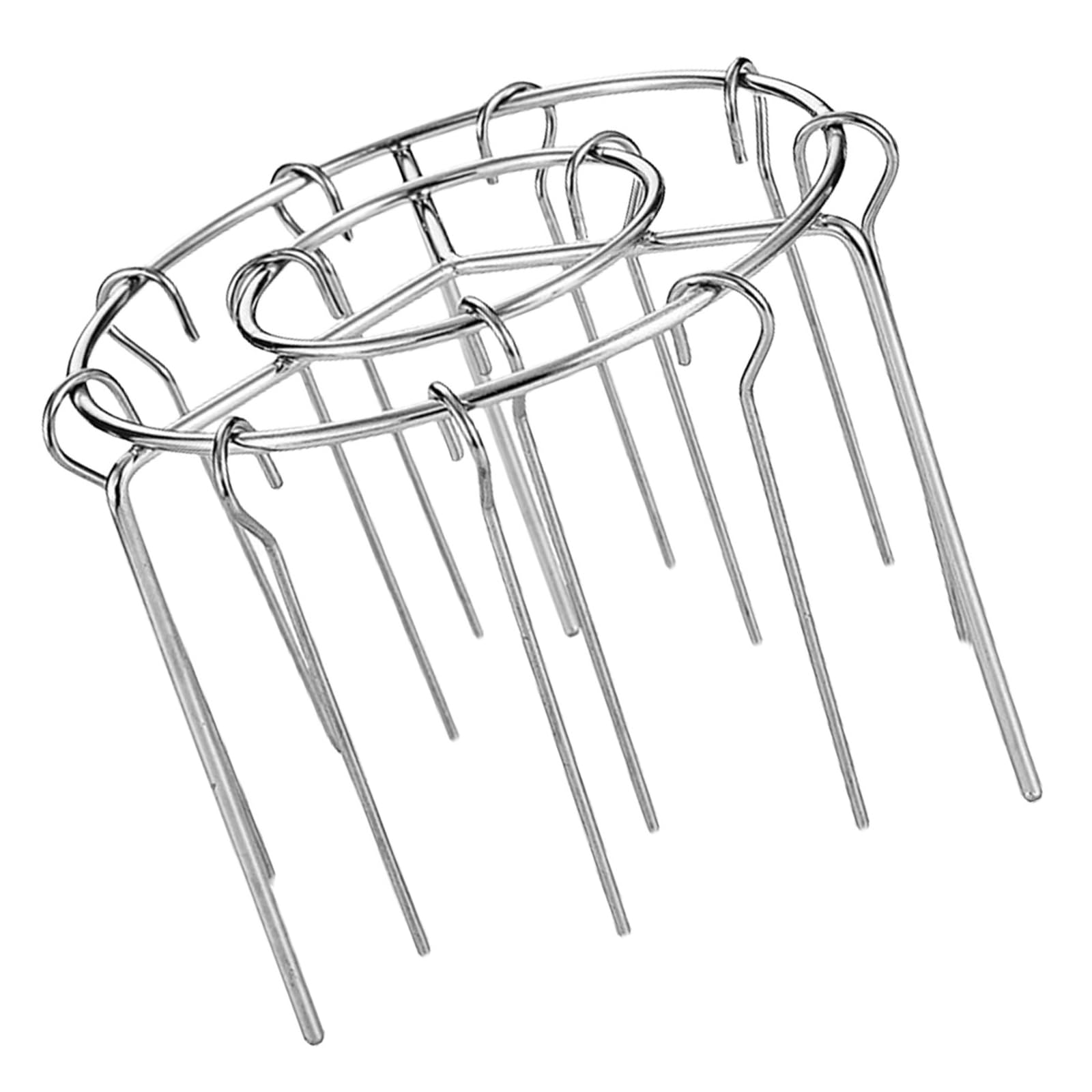 Kalttoy User Friendly Air Fryers Hanging Baking Needle BBQ Tool Detachable Vertical Barbecue Skewer Bracket for Oven Use Grilled Meat Tool