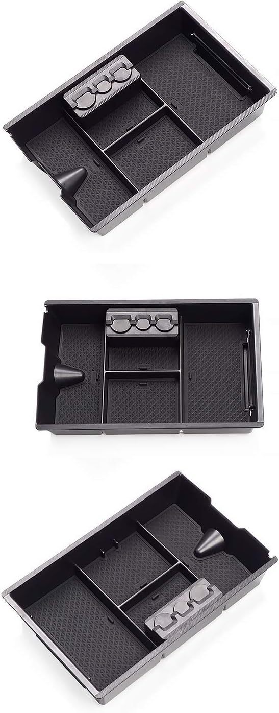 LFOTPP Center Console Organizer for 2009-2018 D*odge Ram 1500 2500HD 3500HD Armrest Storage Box Tray ABS Material for RAM Accessories Interior Sunglasses Holder Secondary Storage Box Glove Pallet