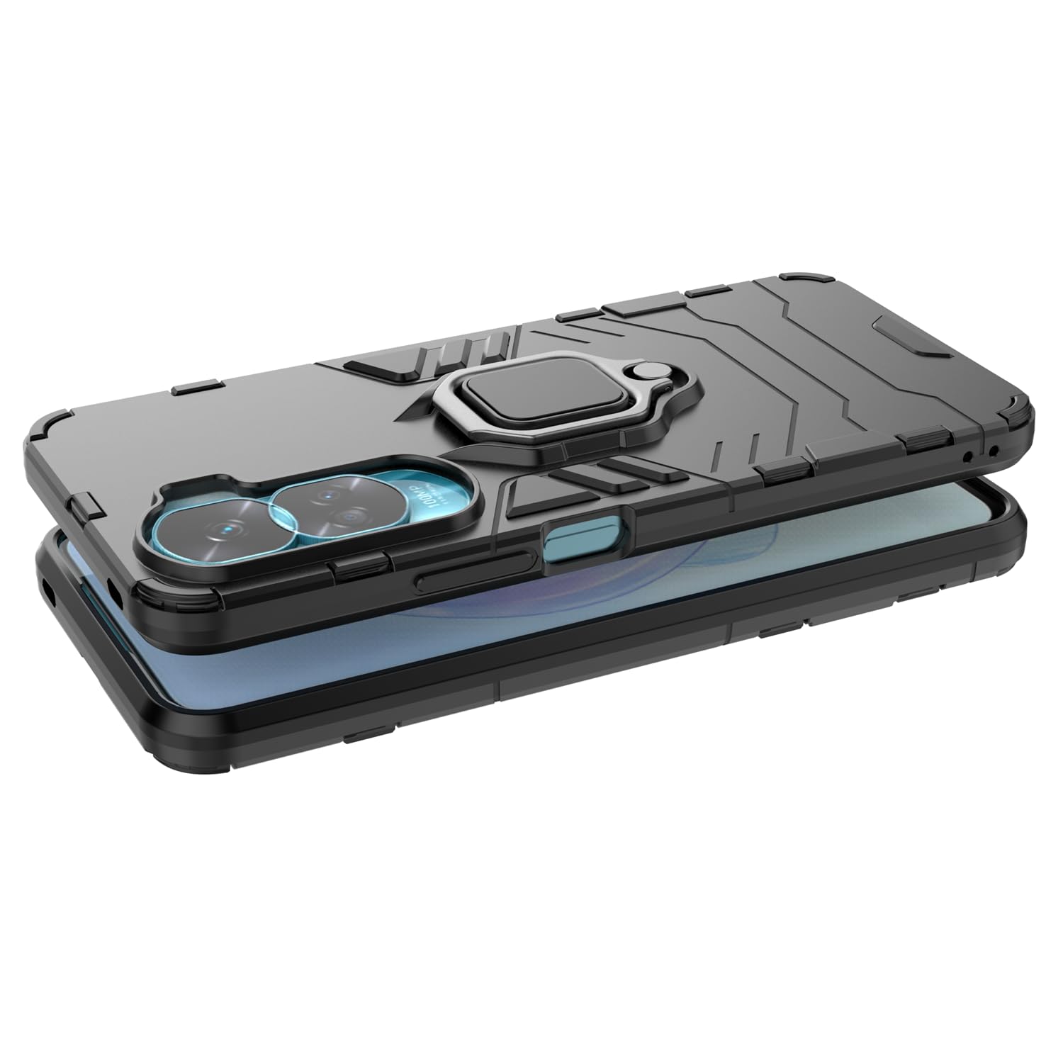 Custodia EasyShow Rugged Armor Per Honor 90 Lite/X50i - Con Anello 360° E Supporto Magnetico, Antiurto
