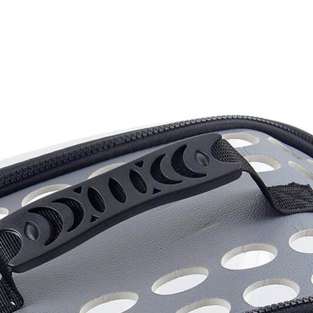 Abaodam Portable Transparent Pet Carrier for Cats and Large Grey Convenient Travel Storage Bag with Straps for Outdoor Use
