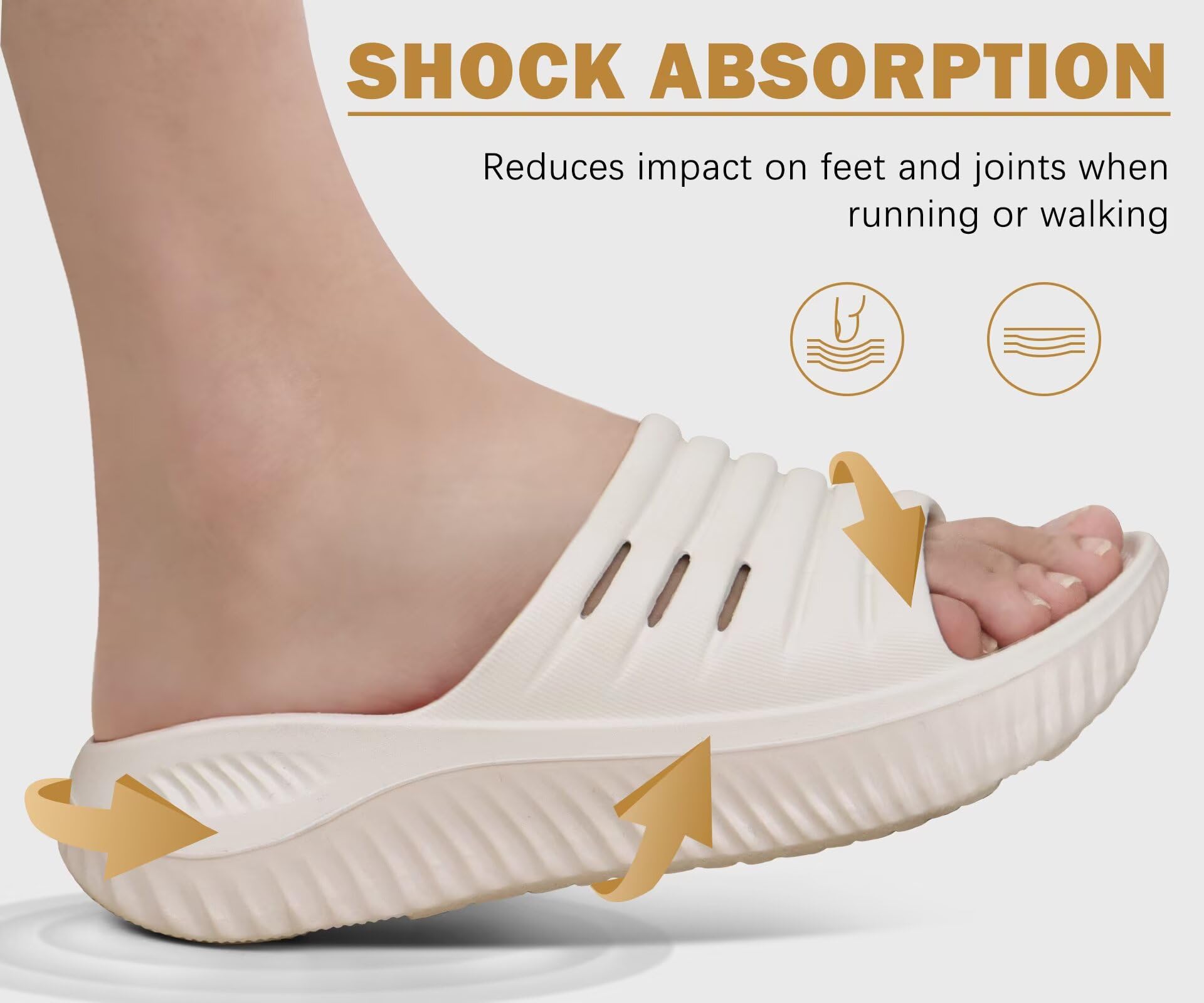 KuaiLu Sandalias de Recuperación Mujer Comodas Fascitis Plantar Ortopedicas | Mujer, Soportes de Arco Ligera Abierta Deportivas Chanclas Reduce la Tensión en Los Pies, Las Articulaciones y La Espalda