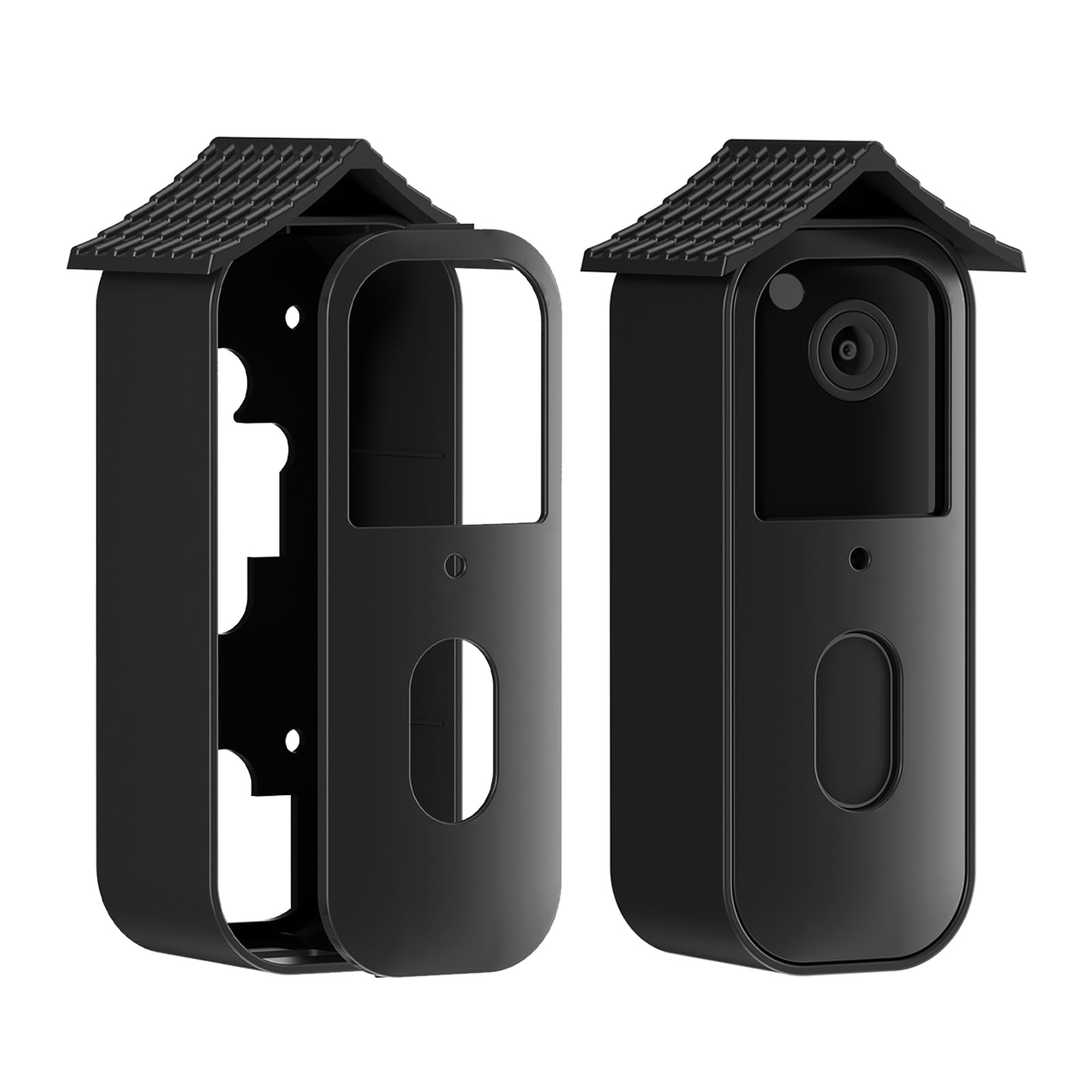 No-Drill Blink Doorbell Mount for Blink Video Doorbell Camera (2nd Gen), Renter-Friendly No-Drill Doorbell Mount, Easy to Install for Blin k Doorbell Security System(Video Doorbell Not Included) Black