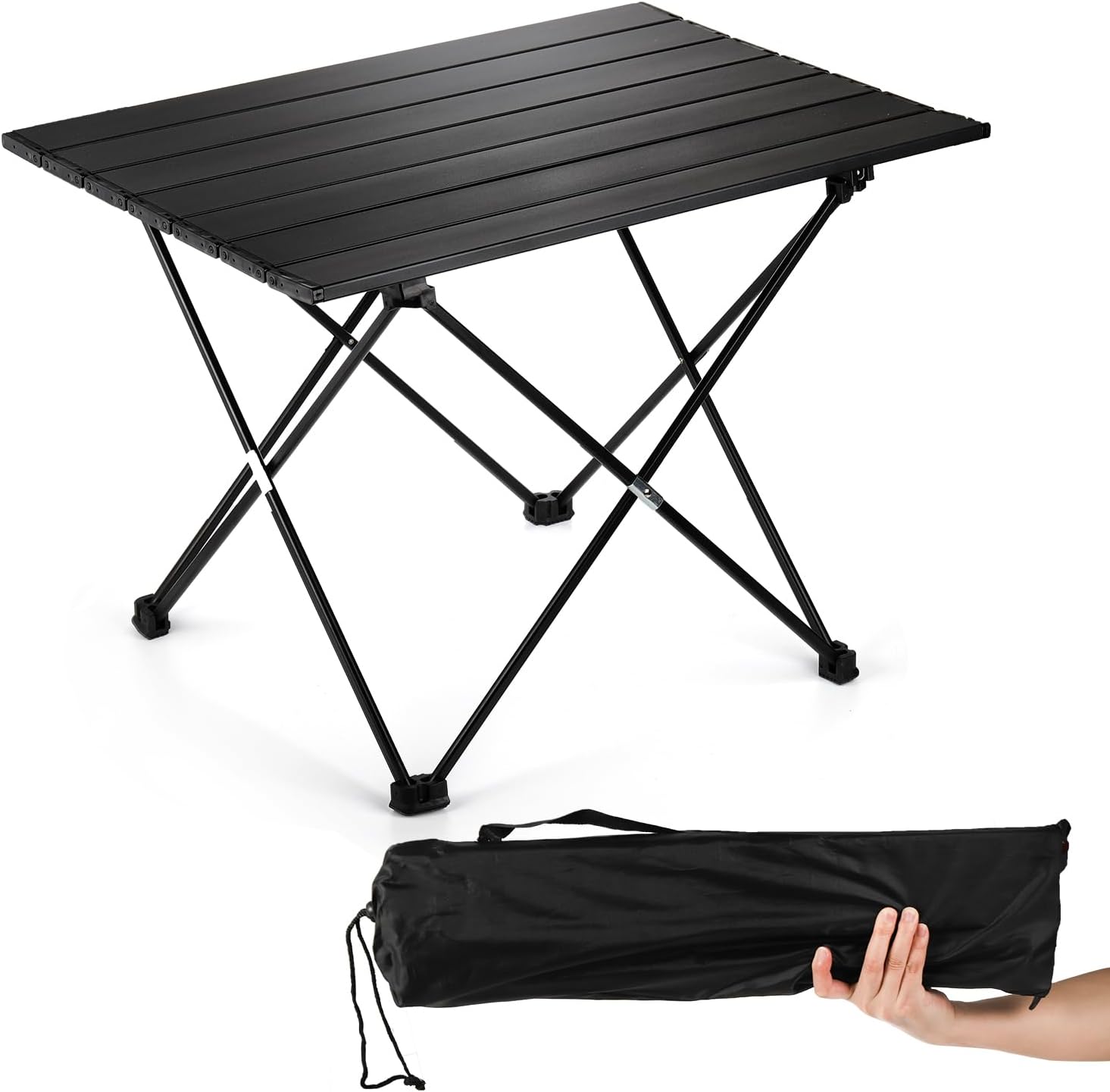 SOUJOY Camping Side Table, Portable Large Size Folding