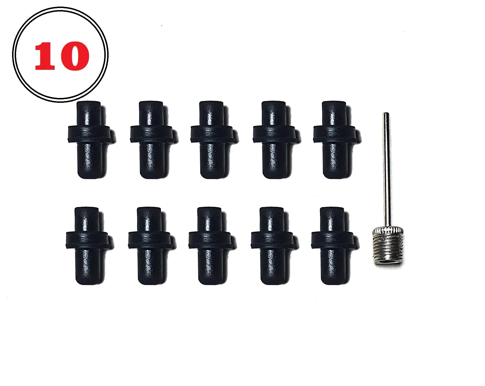 ICE Club Shop Soccer Ball Valve Replacement Sport Ball Inflation Valve Kit(10 Pieces), Basketball Valve Replacement Valves,Volleyball,for Basketball, Football,Sports Ball Leak Repair Kit