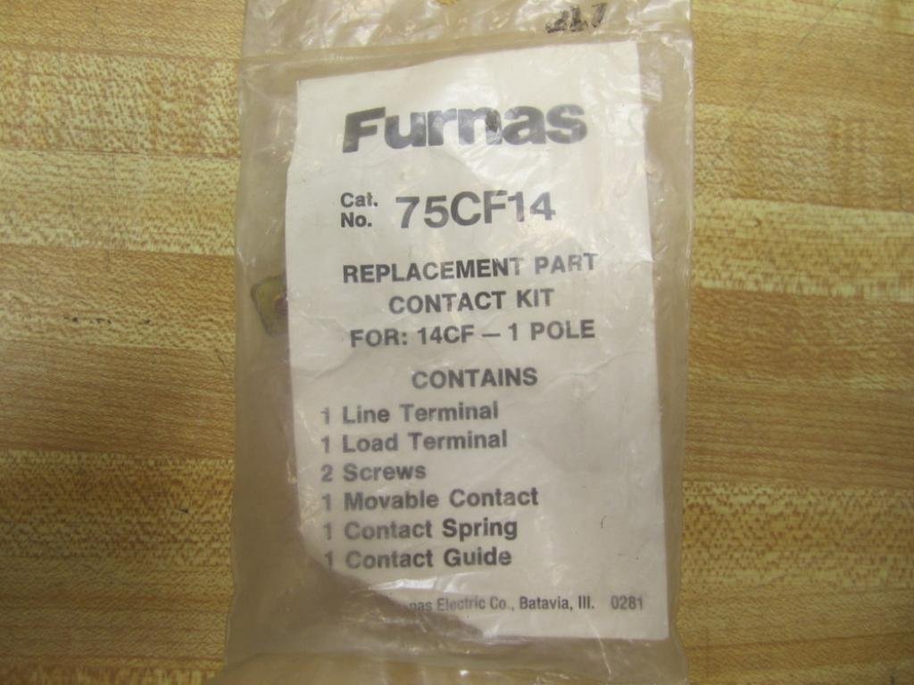 Siemens 75CF14 Replacement Contact Kit, Size 0, Model P/U, for Use with Siemens NEMA Starters