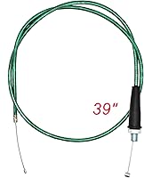 Vista 2 de Mango de acelerador giratorio y juego de cables de 39 pulgadas para manubrio de 7/8 pulgadas de 0.866 in, apto para motocross de 4 tiempos de 50