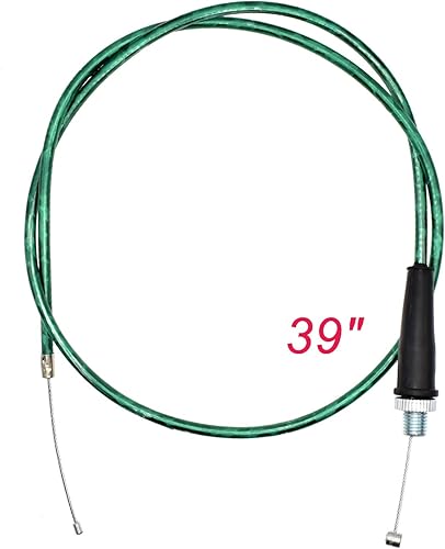 Miniatura 2 de Mango de acelerador giratorio y juego de cables de 39 pulgadas para manubrio de 78 pulgadas de 0.866 in, apto para motocross de 4 tiempos de 50