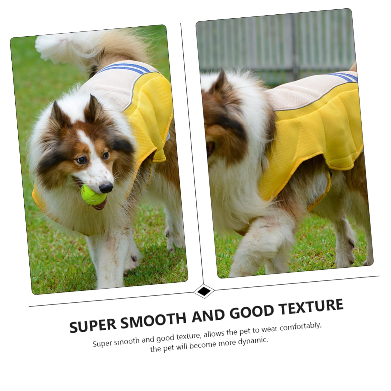 Gilet de Refroidissement XL Anti-surchauffe pour Chien Polyester Jaune