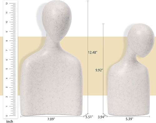 Miniatura 4 de Quoowiit Esculturas abstractas de pareja para decoración del hogar, estatua romántica para decoración de estantes, decoración de oficina, decoración