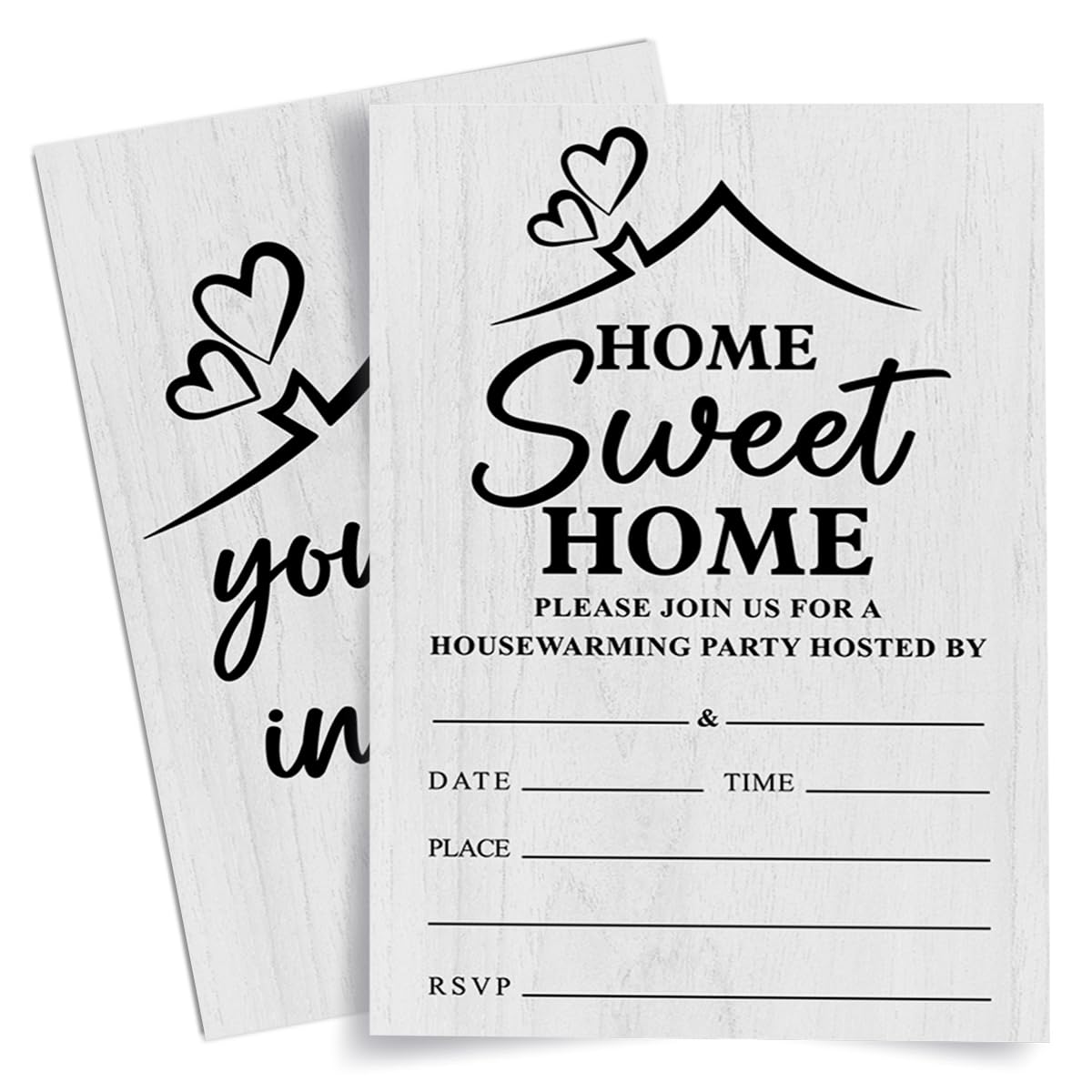 Weifuju Housewarming Party Invitation, Housewarming Party Invite Cards New Home Party Invitations, Home Sweet Home, 20 Invites with Envelopes (4"x6")