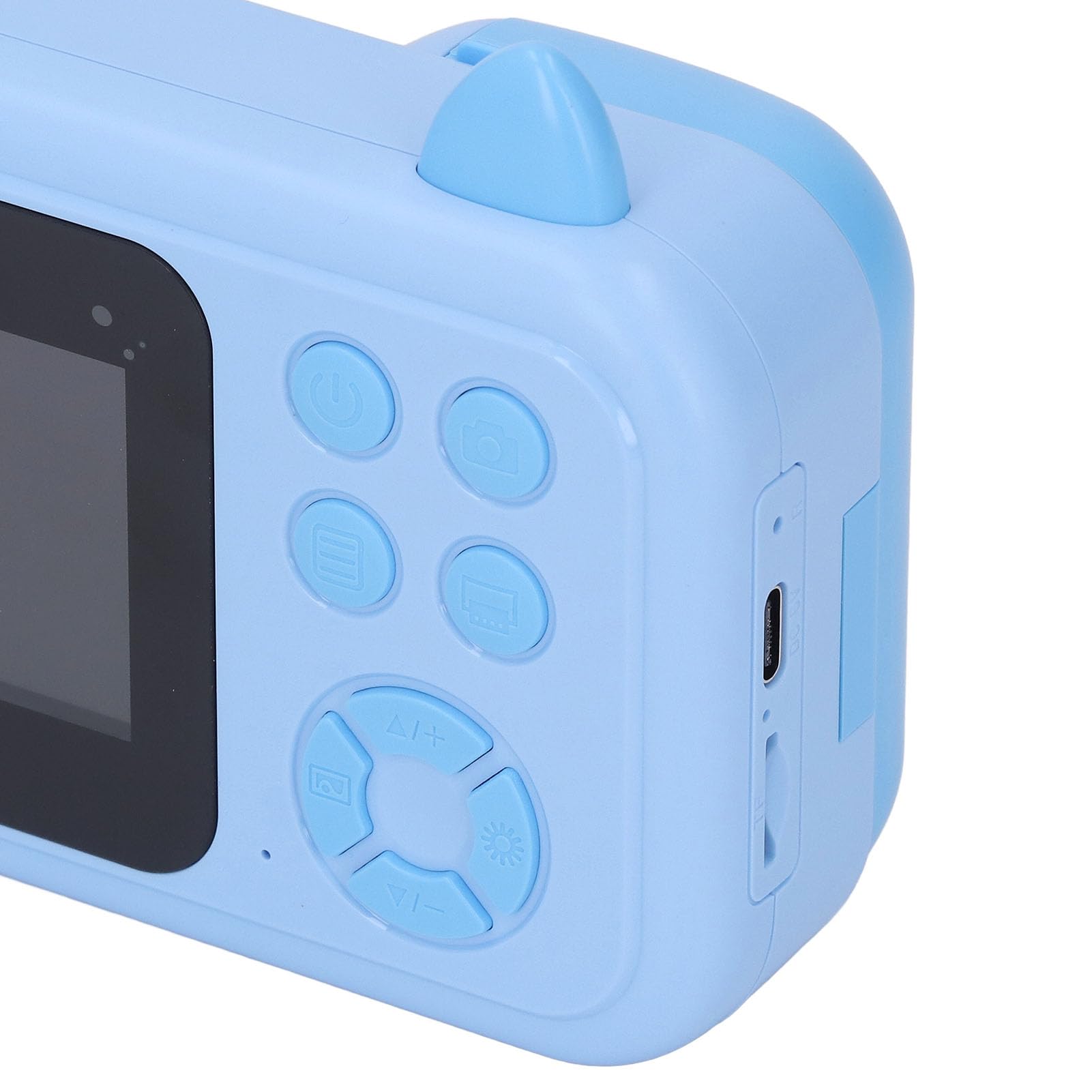 Cámara de Fotos para niños, 2.4 Pulgadas Pantalla 1080P HD Enfoque automático Cámara de Fotos Digital de Carga USB de impresión instantánea de la cámara para los niños (Blue)