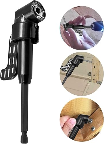 Miniatura 3 de BstXqty Adaptador de taladro de ángulo recto de 105 grados de 14 pulgadas de 105 grados, accesorio de taladro de ángulo recto de 105 grados,