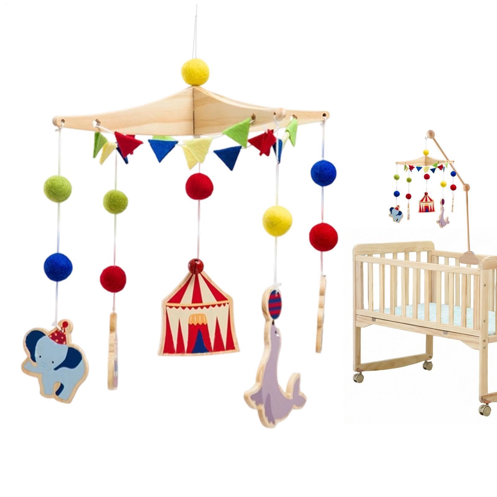 Giostrina da Culla Attività Sensoriale Interattiva per Lettino con Design | Giostrina Musicale da Culla per Casa, Soggiorno, Viaggio, Auto, Passeggino, Decorazione e Foto Prop