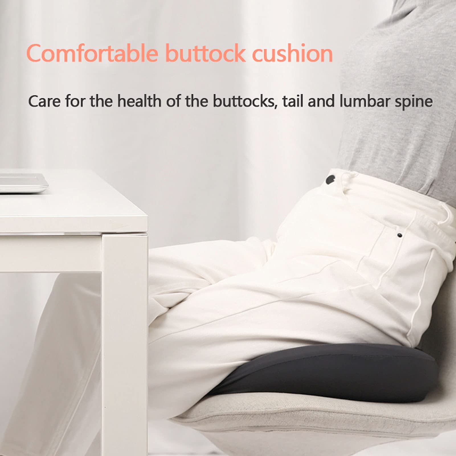 Coussin confortable en mousse à mémoire de forme, doux, respirant, antidérapant, soulage la pression, coussin lavable pour chaise de voiture