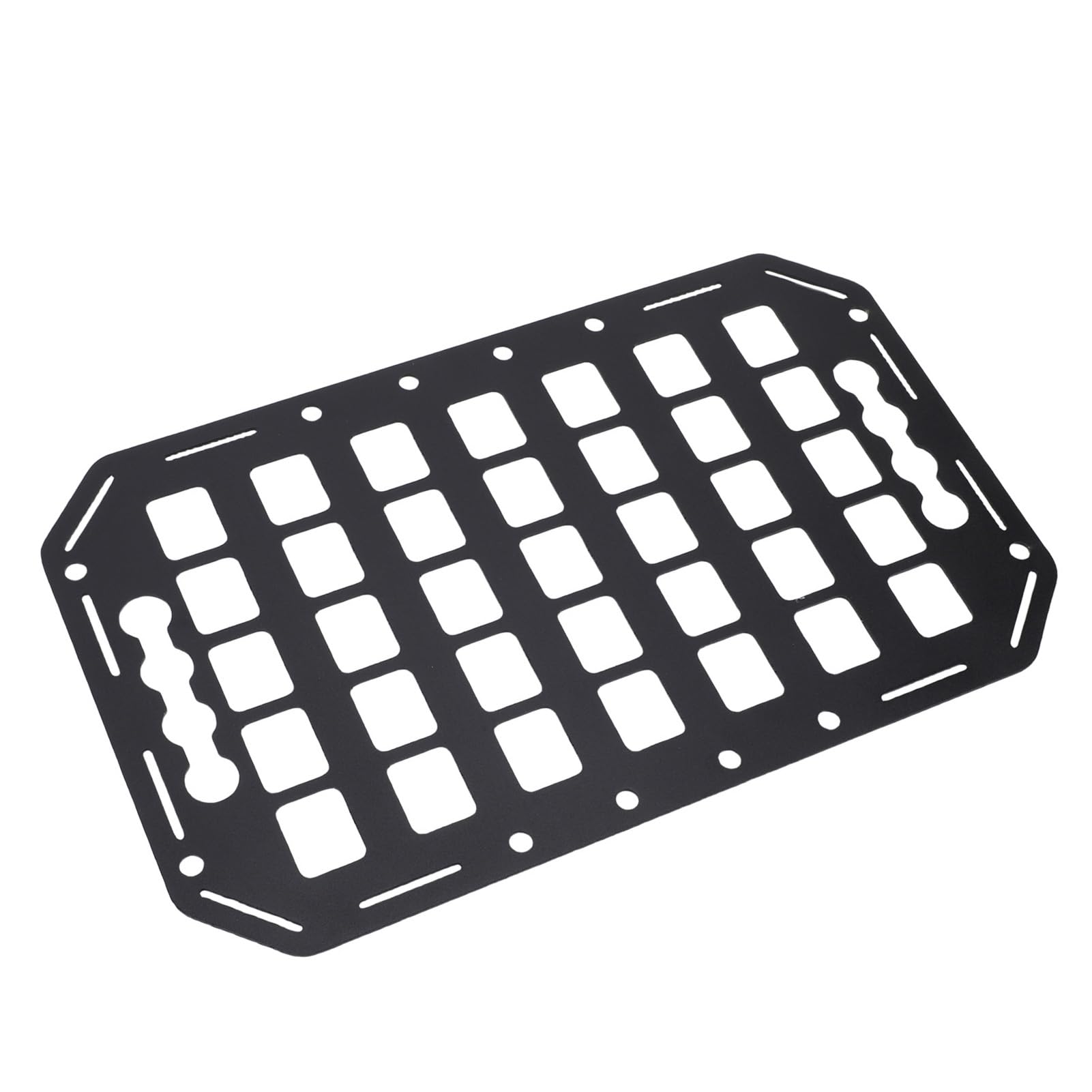 Łóżko do ciężarówki Molle Panel Rack 15x9,25x0,08 cala aluminium L Track kompatybilny organizer do przechowywania ładunku dla samochodów SUV przetworniki samochody dostawcze RV