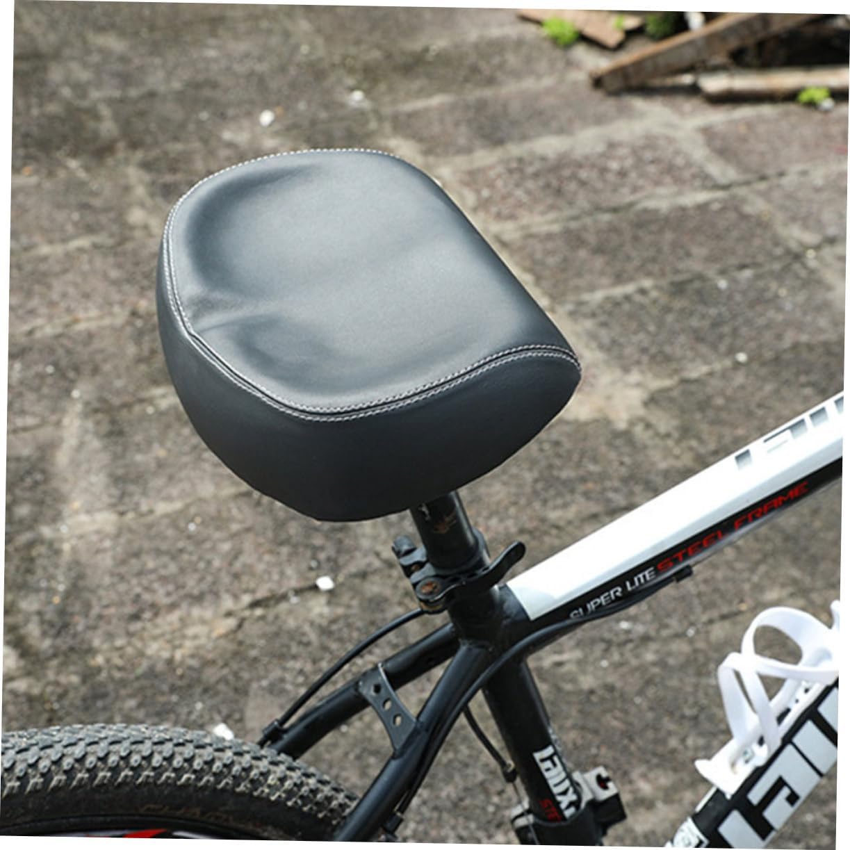 POPETPOP Noseless Widened Saddle Bike Seat Comfortable Cycling Saddle for Road Mountain Bikes